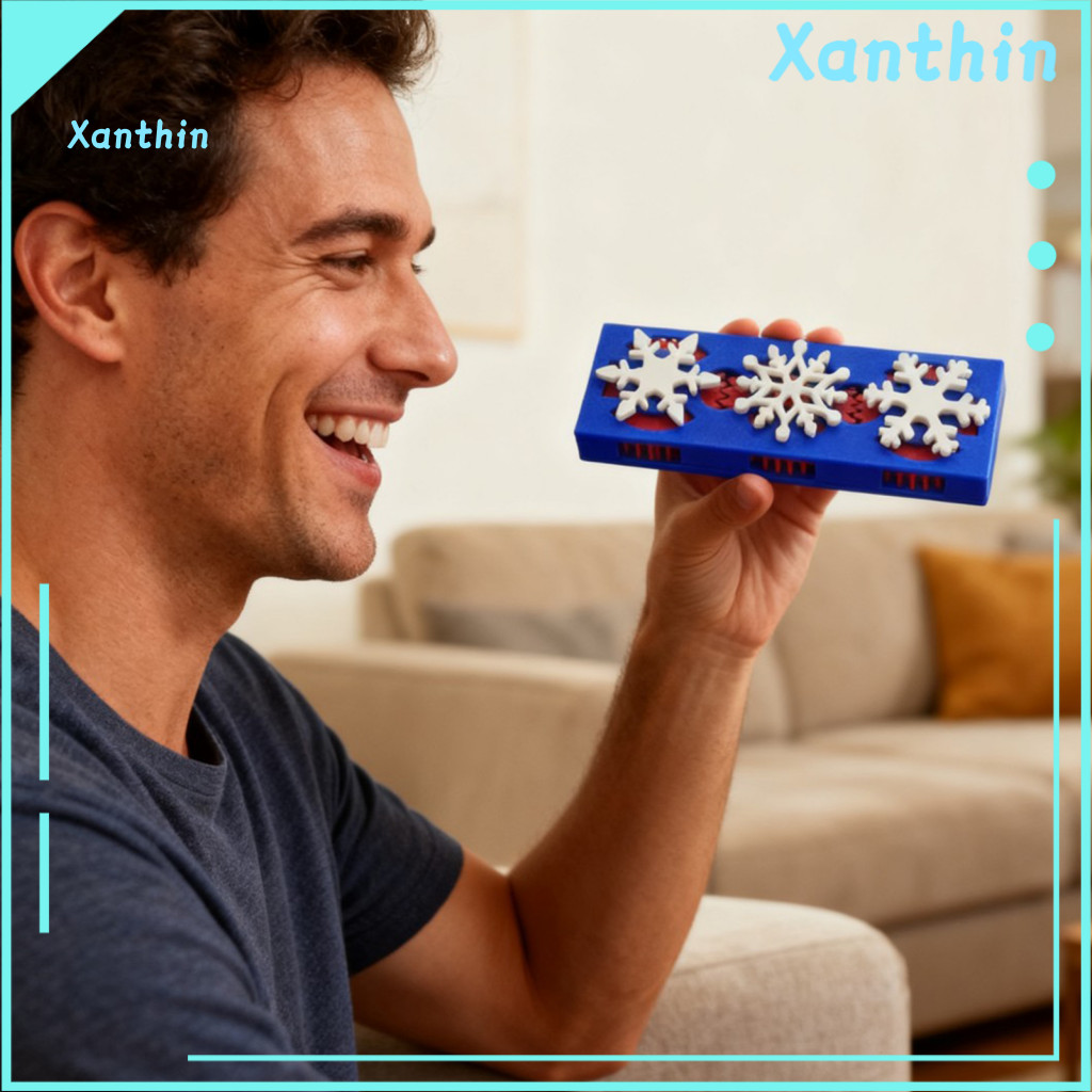 Snowflake Toy Gear Mechanical Fidget 3d Printed Rotatable Stress Relief Decompression for Kids Adults Perfect for Focus