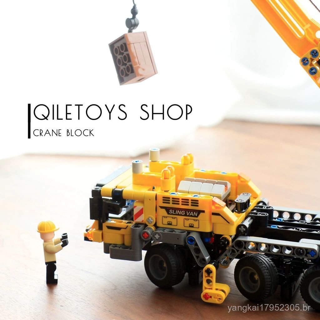 Compatível com LEGO Mechanical Technology City Engineering Crane Building Blocks 701800 Brinquedo de Presente para Menin