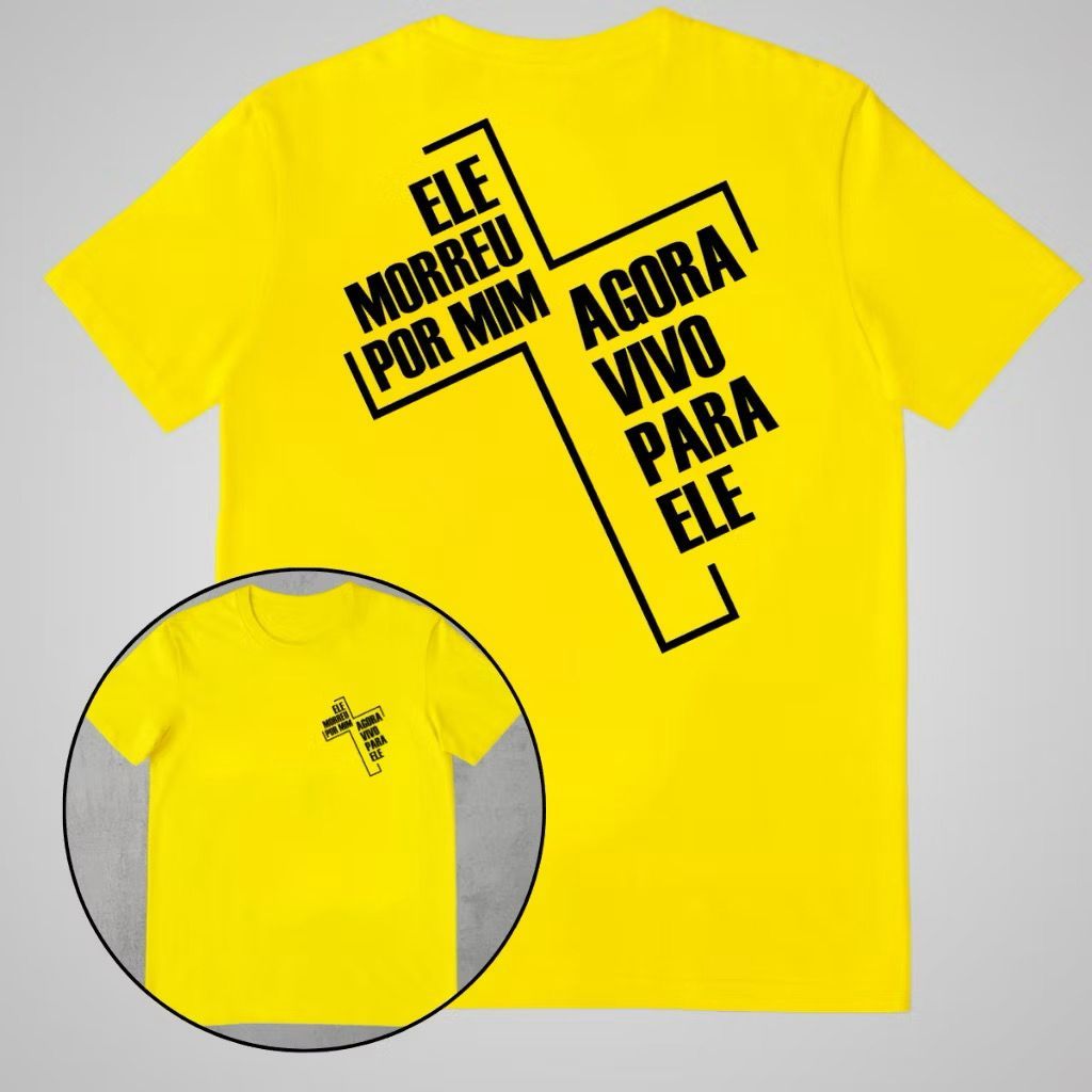 CAMISETA ESCRITA BIBLICA - Qualidade Premium | Entrega Rápida | Frete Grátis