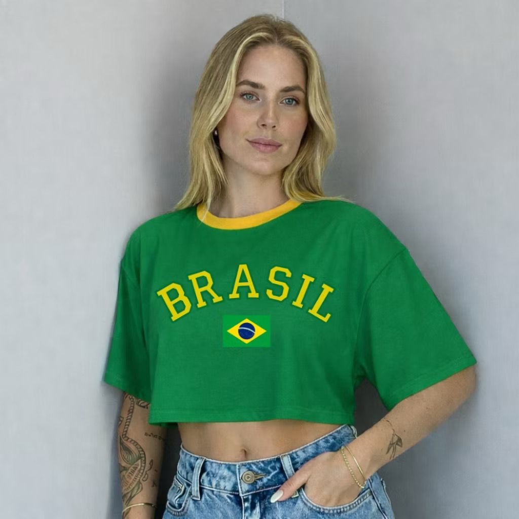 CROPEED OVER ESTAMPA BRASIL - Qualidade Premium | Entrega Rápida | Frete Grátis