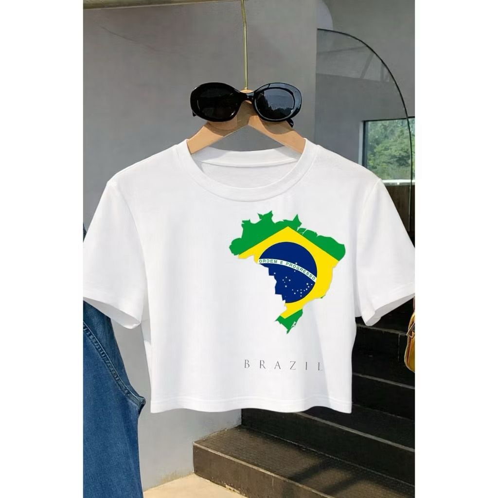 CROPEED OVER ESTAMPA BRASIL - Qualidade Premium | Entrega Rápida | Frete Grátis