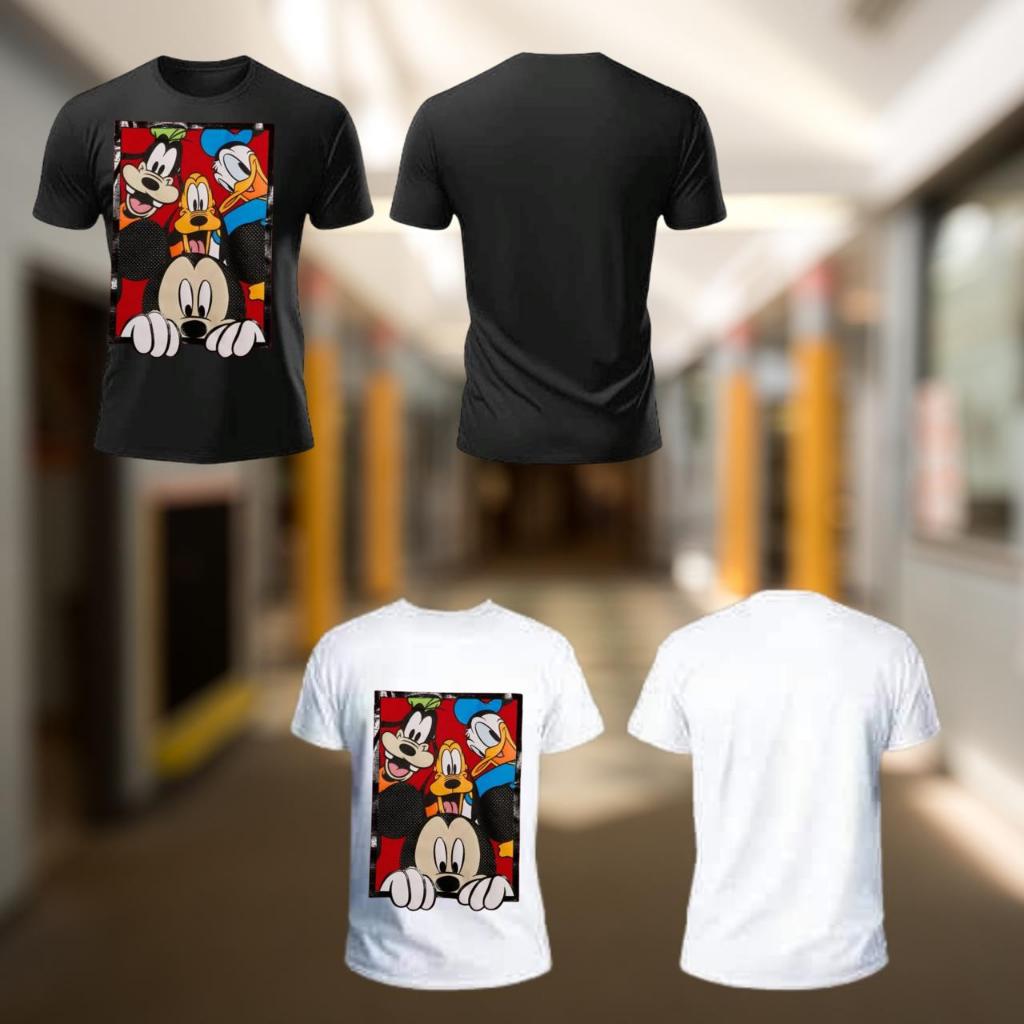 CAMISETA TURMA DO MICKEY - Qualidade Premium | Entrega Rápida | Frete Grátis