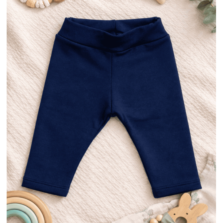 Legging Peluciada Bebê Infantil Lisa Azul Marinho Menino