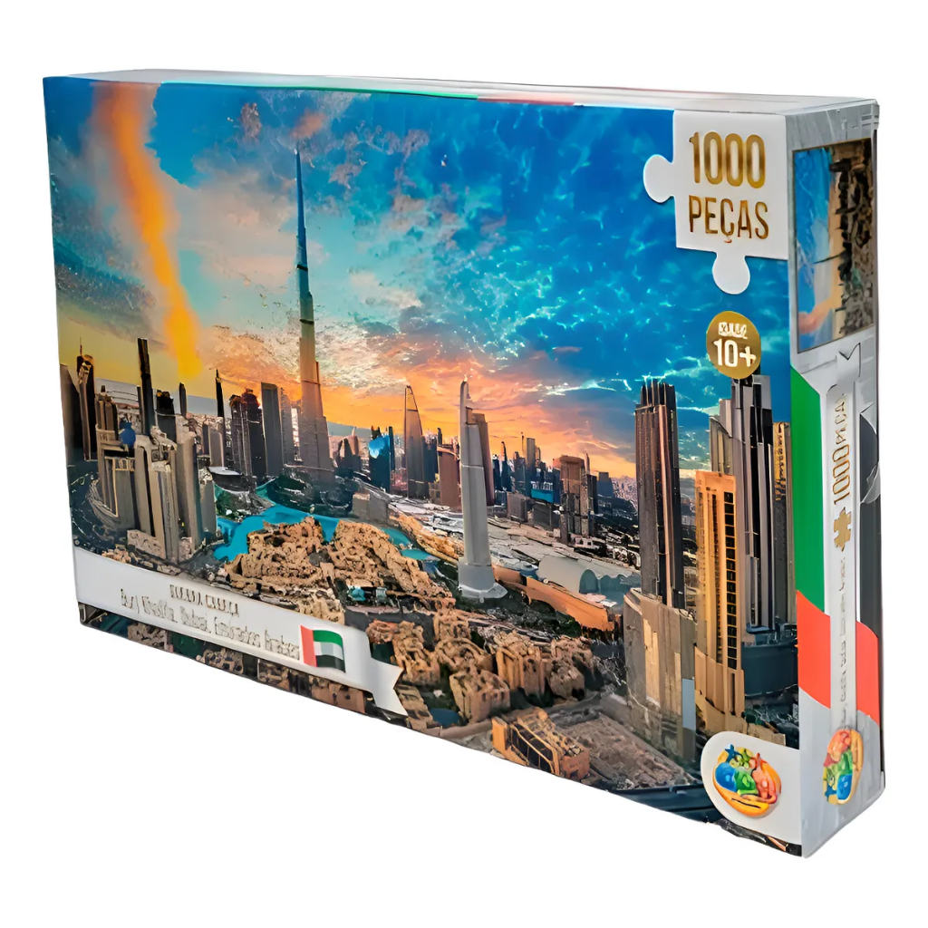 Quebra‑cabeça 1000 peças – Burj Khalifa, Dubai, Emirados Árabes | Puzzle Paisagem Premium