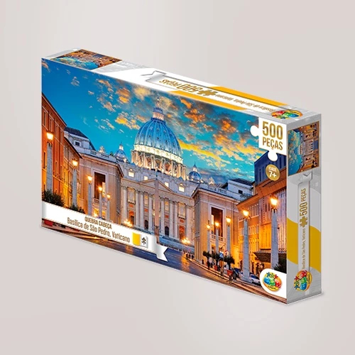 Quebra cabeça 500 peças – Basílica de São Pedro no Vaticano | Puzzle Paisagem Premium