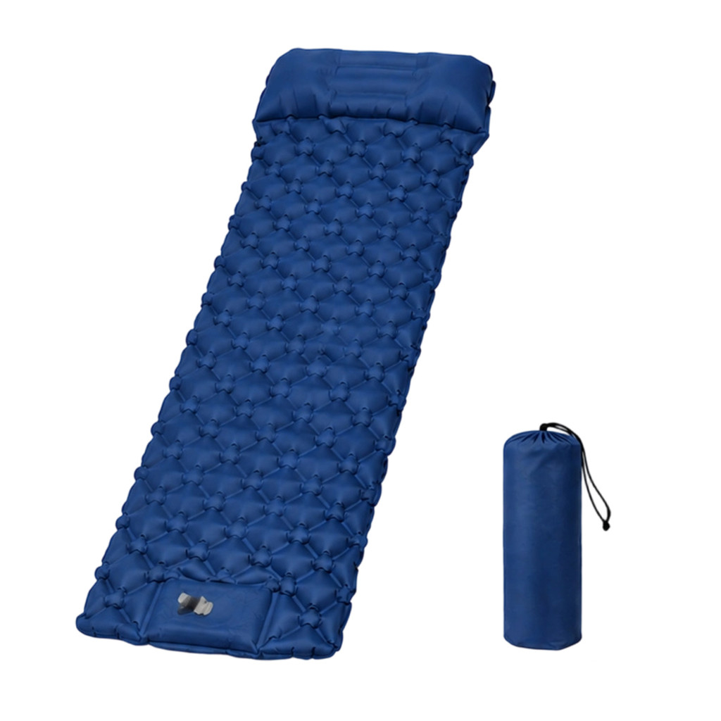Camping Sleeping Pad Essentials Ultralight Mat with Built-in Pump Pillow – Air Mattress for Outdoor Backpacking Travel