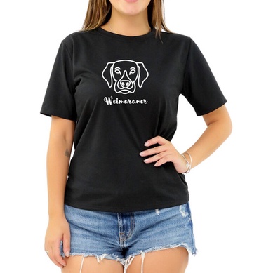 Camiseta Pet Weimaraner Cachorro Cão Presente Roupa Feminina