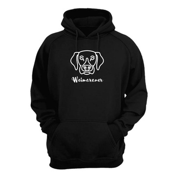 Blusa Moletom Capuz Pet Weimaraner Cachorro Cão Raça Roupa