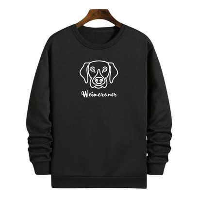 Blusa Moletom Gola Pet Weimaraner Cachorro Cão Raça Roupa