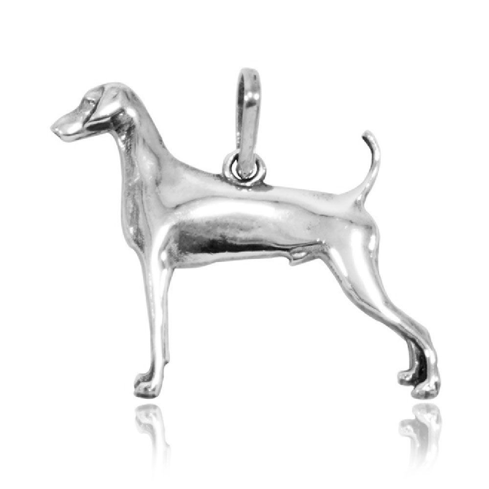 Pingente de Cachorro Weimaraner Em Prata - 9775
