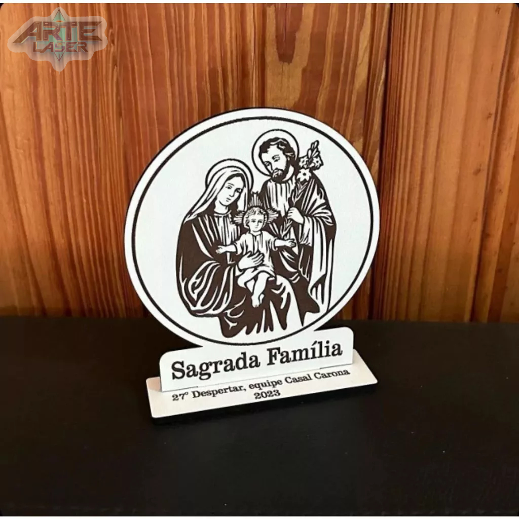 Kit Sagrada Familia Lembrancinha Religiosa - Primeira Eucaristia, Crisma e Eventos.
