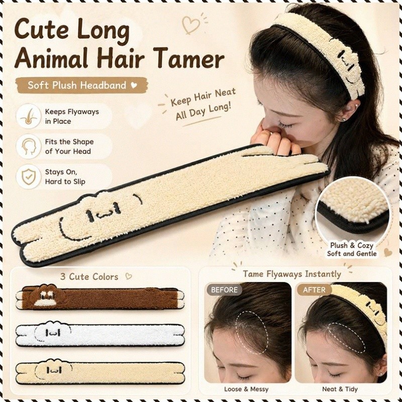 [Reutilizável e Prático] Animal Hair Clip Fringe Holder | Cute Long Design | Fixador de Franja/Cabelo/Design Fofo