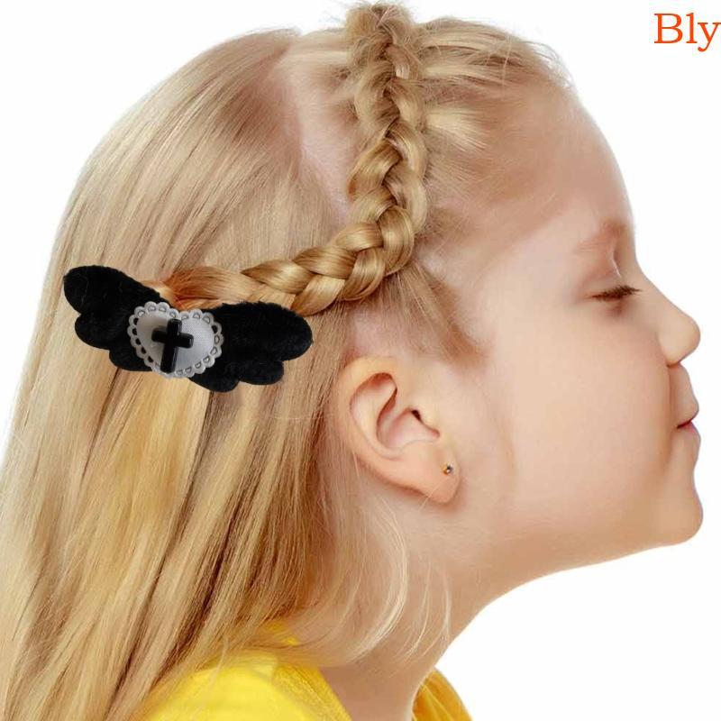 Bly Cute Grampos Cabelo Meninas Góticas Coração Presilhas