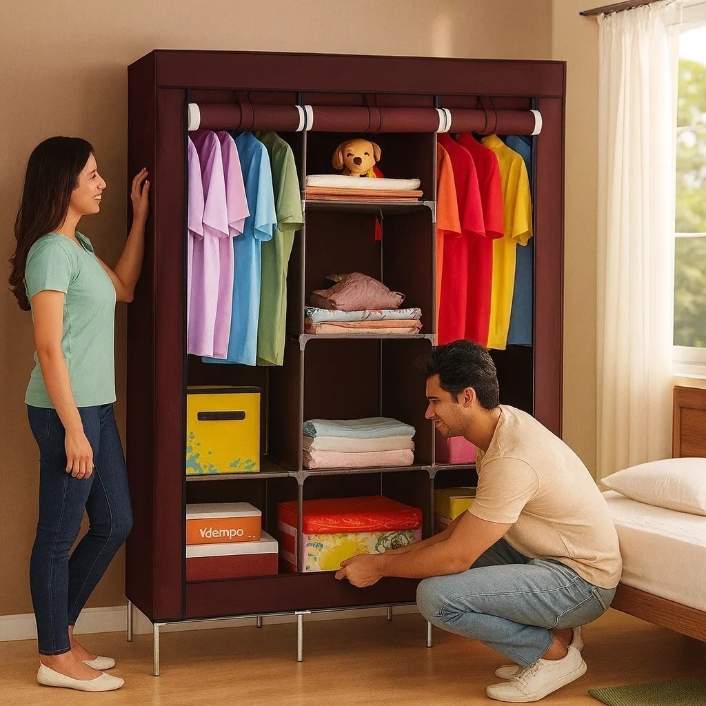 Roupeiro Organizador Guarda Roupa Cômoda Compartimentos Camisas Calças Sapatos Eficiente