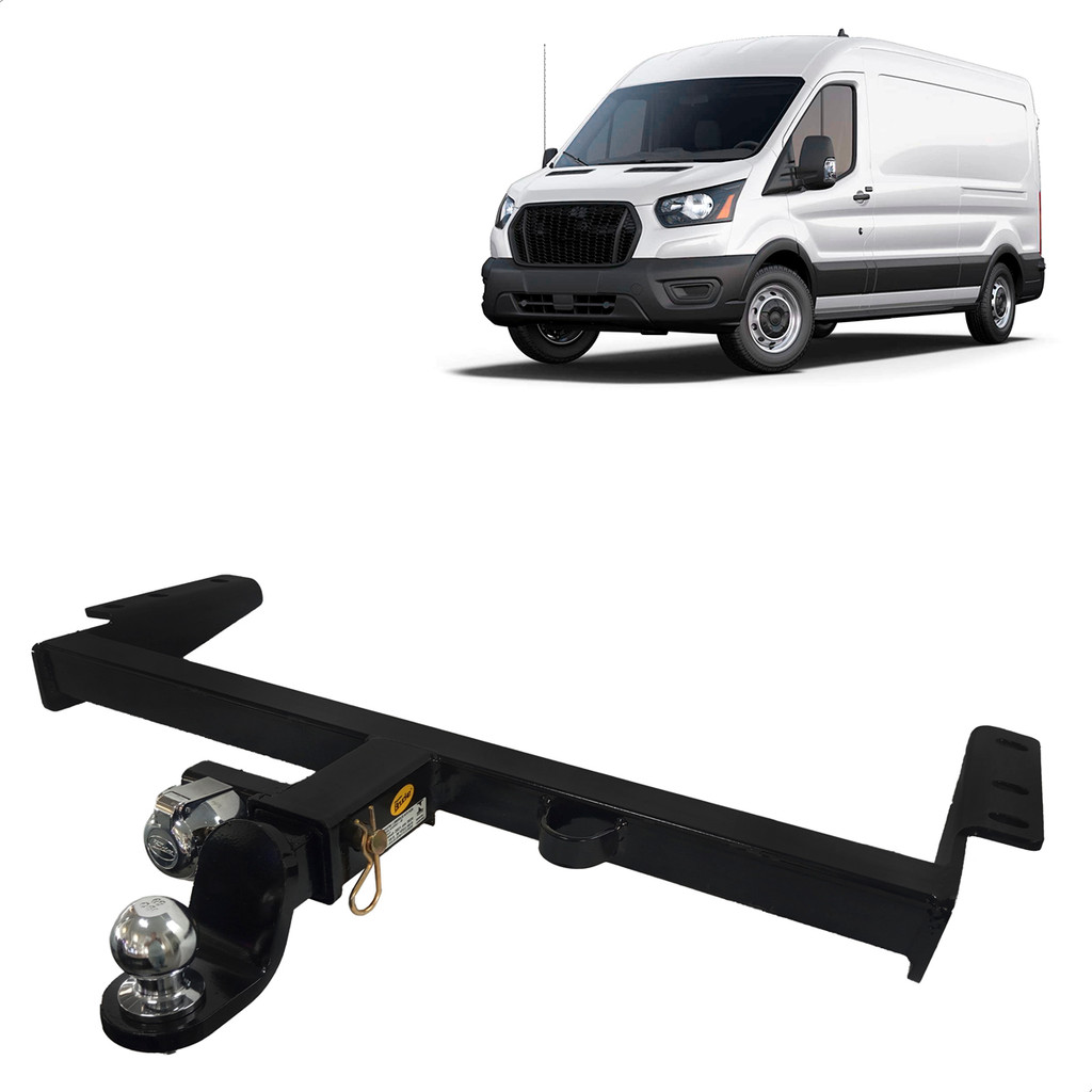 Engate de Reboque Com Ponteira Removivel 700 Kg Transit 2021 2022 2023 2024 2025 Rabicho Puxador Suporte Bola Carretinha