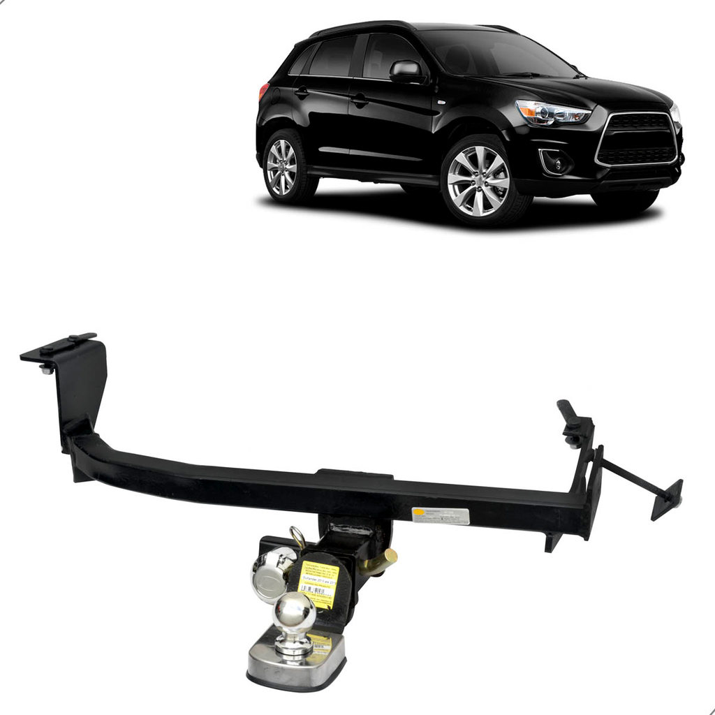 Engate de Reboque Com Ponteira Removivel 700 Kg Outlander 2007 2008 2009 2010 2011 2012 2013 Rabicho Puxador Suporte