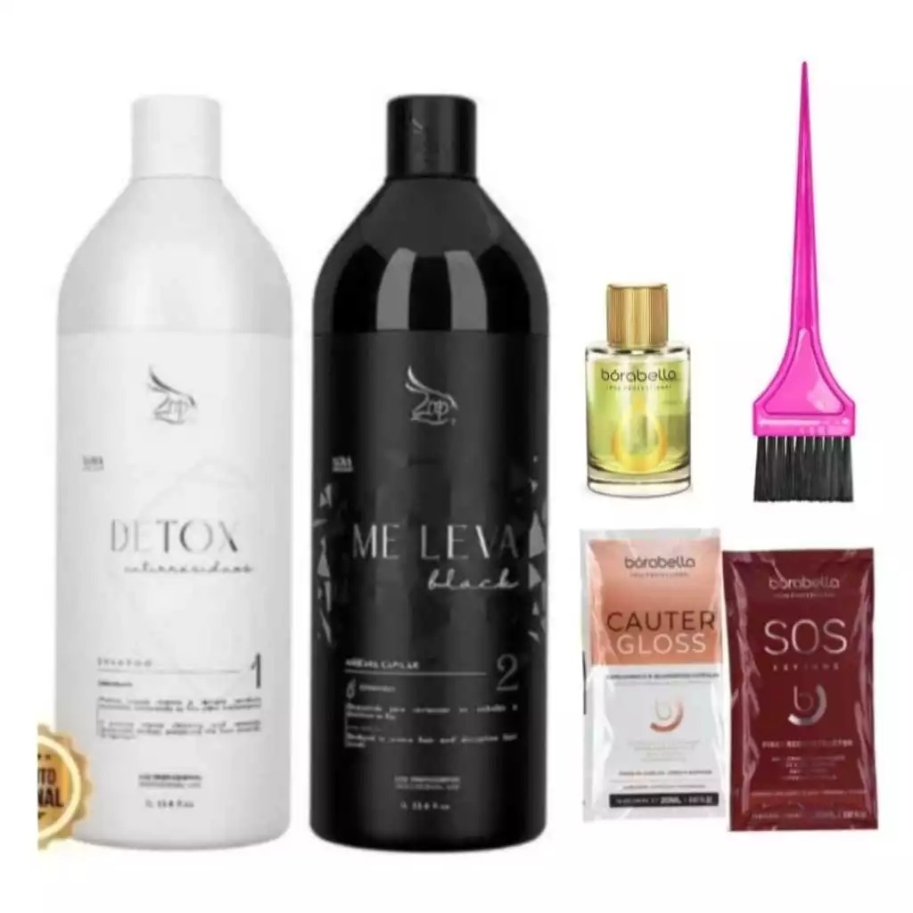 Escova Zap Me Leva 2x1 Original + Óleo de Argan + Pincel para aplicação