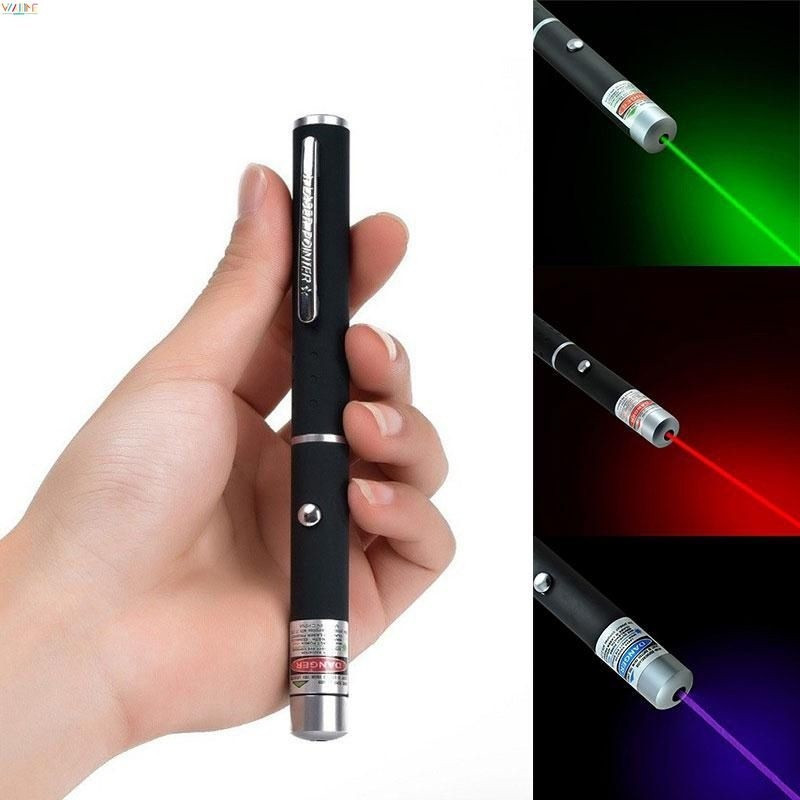 Ponteiro Laser Potente Vermelho Roxo Verde, Luz de Feixe Visível, Laser de 5mw 650nm, waitime A6IV KQIN
