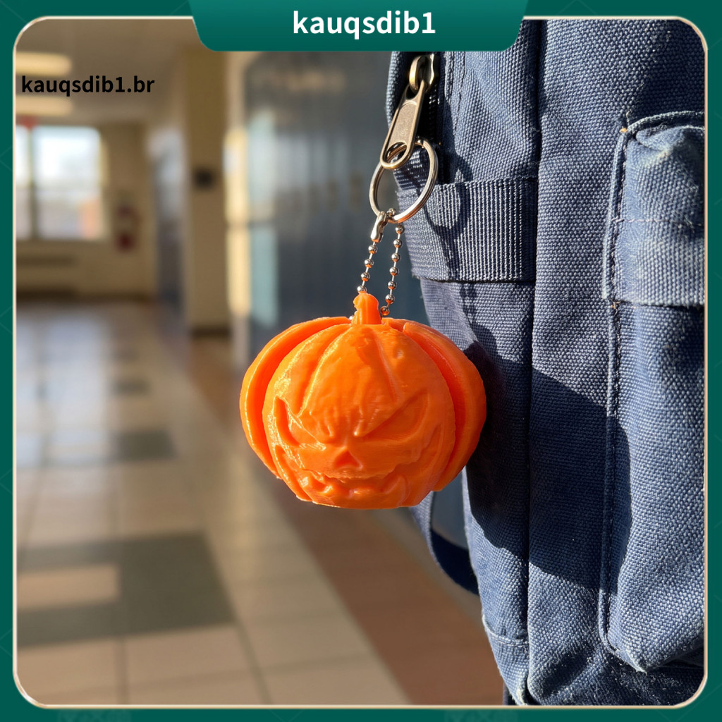 Mechanical Button Toy Stress Relief Clicker Halloween Fidget – Pumpkin Skull Ghost Witch Hat Finger Push Charm 3d Prin