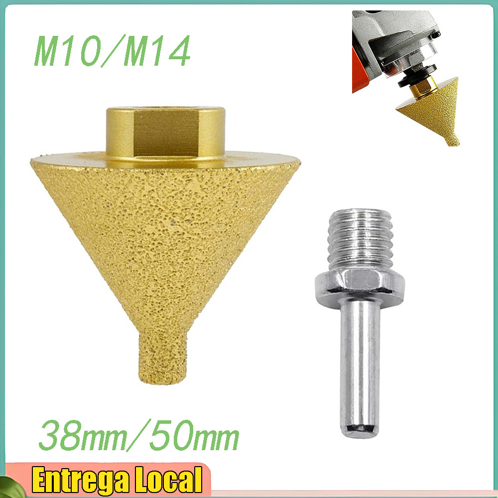 M10/M14 Diamante Chanfradura Furo Fresagem Broca Diâmetro 38mm/50mm com 1 Haste de Elo
