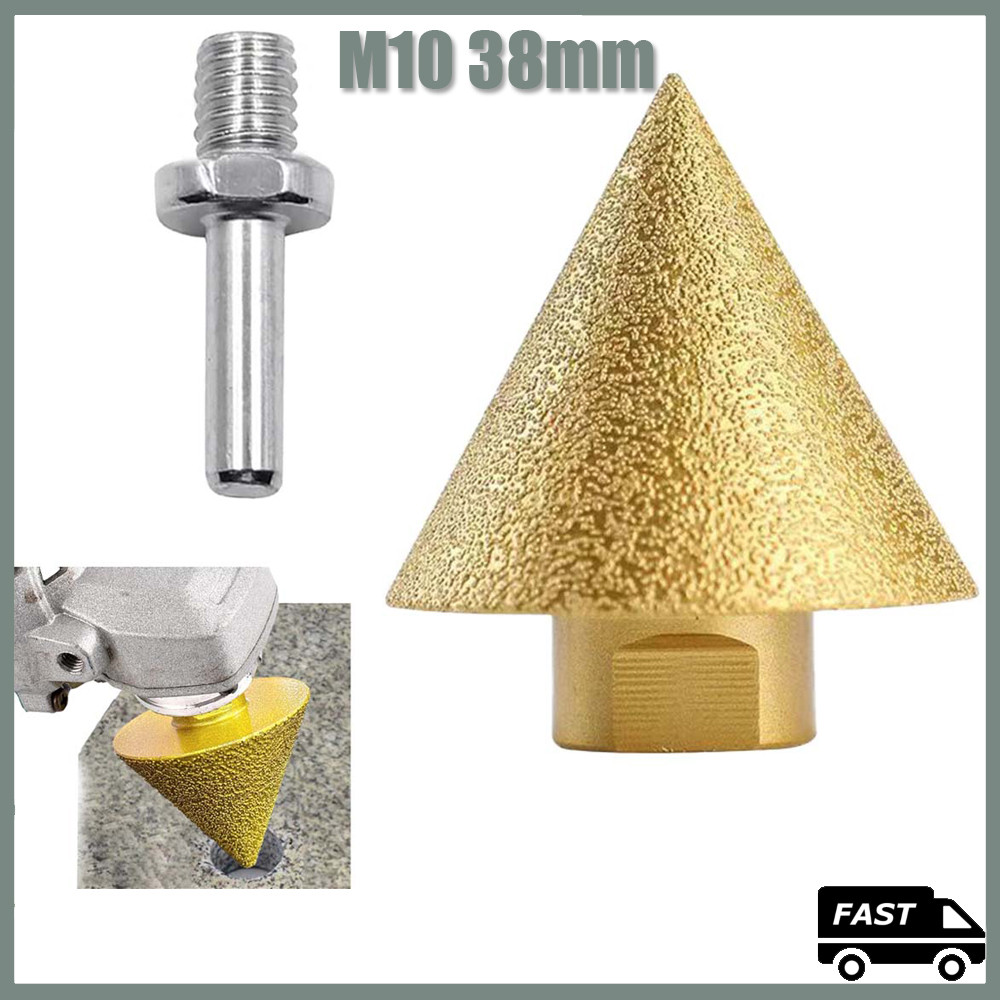 M10 38mm Perfurador cerâmico do furo do bocado de broca da telha de mármore do corte chanfrado do diamante