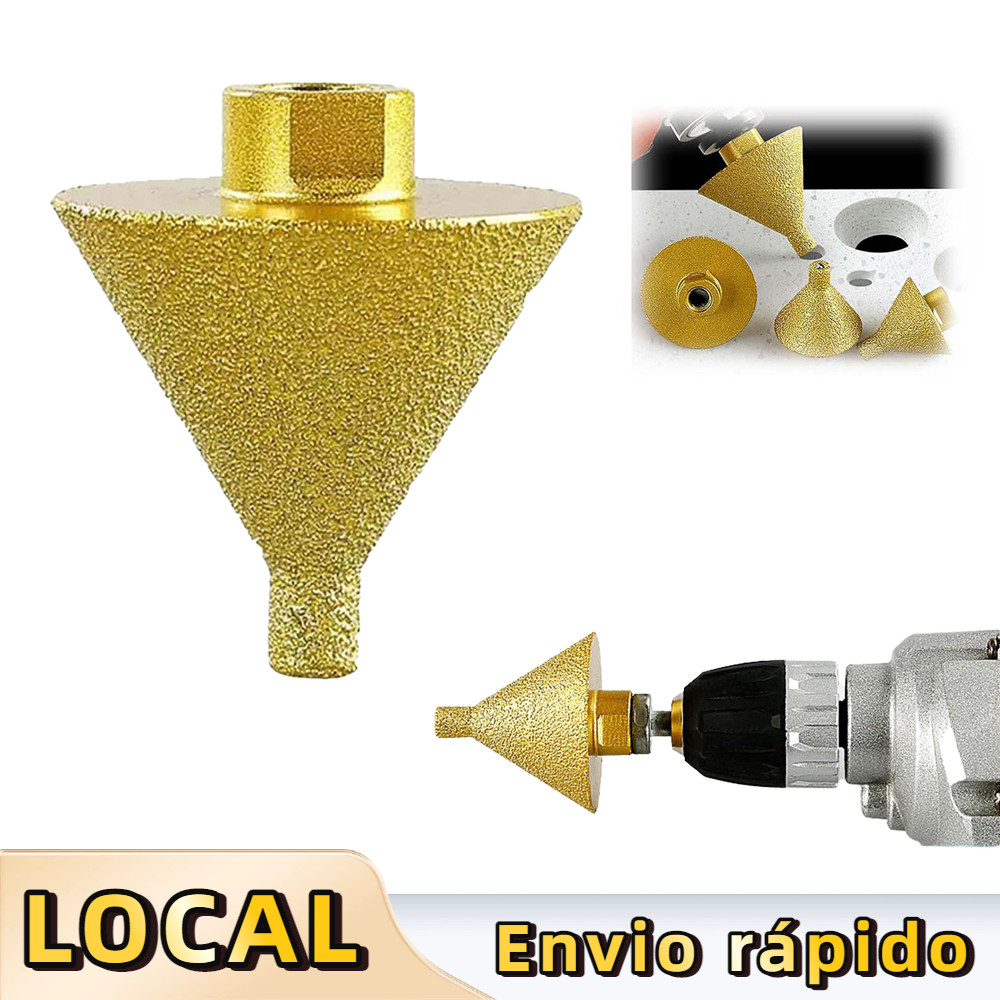 Broca de abertura de furo de chanfradura de diamante M10 Rosca 38mm de diâmetro Rebarbadora dedicada