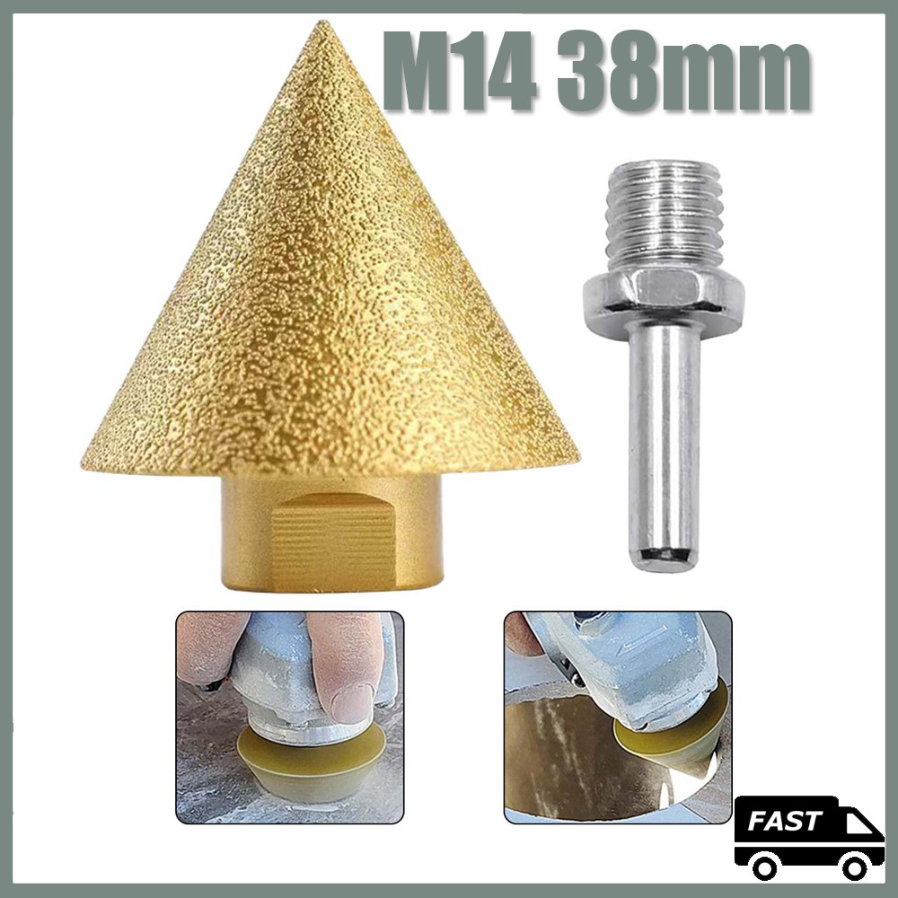 M14 38mm Perfurador cerâmico do furo do bocado de broca da telha de mármore do corte chanfrado do diamante