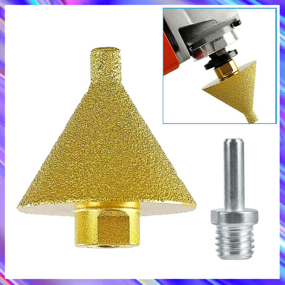 Broca de chanfrar diamante chanfradura furo polimento rosca M10 38mm