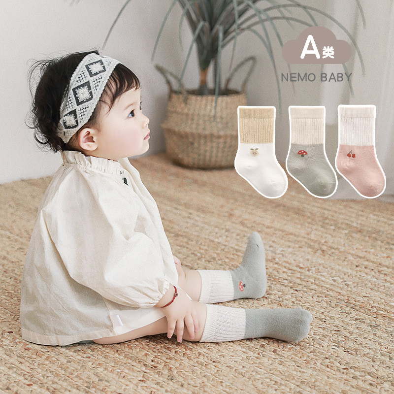 Jingqi meias de bebê primavera outono estilo outubro março recém-nascido uma classe bebê sem pernas desossadas meias de