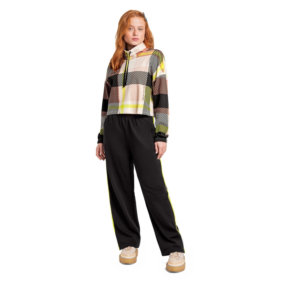 Conjunto Juvenil com Blusão Cropped e Wide Leg Gloss