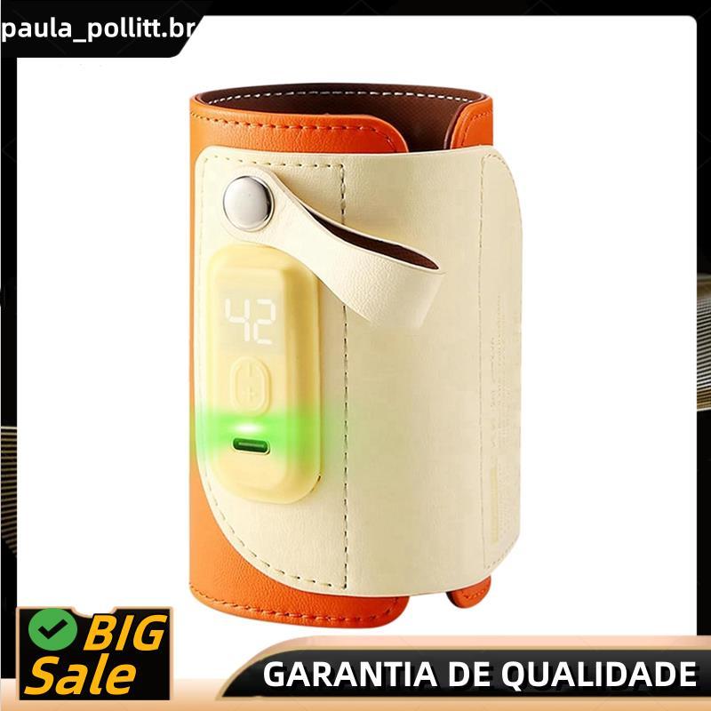 Aquecedor De Garrafas Portátil , Estojo De Isolamento De Mamadeira Com Carregamento Rápido E Display LED Para Casa/Famíl