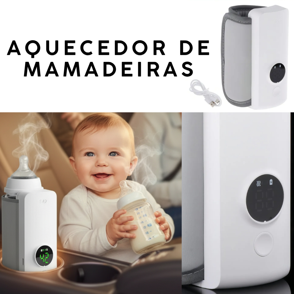 Aquecedor De Mamadeira e garrafas Aquecedor De Leite Para bebe Recarregável Sem Fio usb