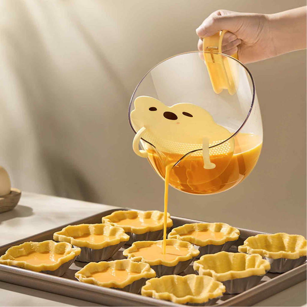 Kitchen Measuring Cup Multifunctional Utensil 2pcs Capacity Cups with Filter Baffle – Food Grade Pp Containers for Egg