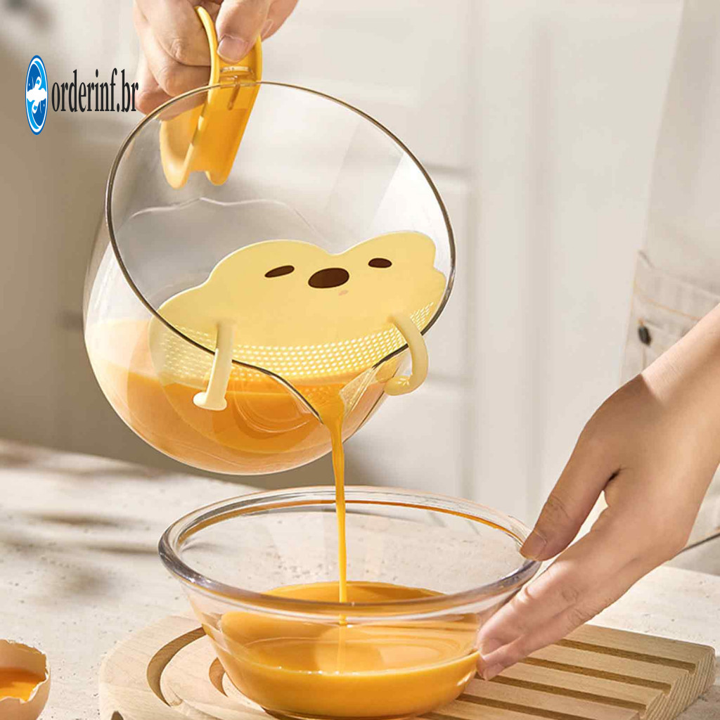 Kitchen Measuring Cup Capacity Jug 2pcs Cups with Filter Baffle – Food Grade Pp Containers for Egg Liquid Flour Grains