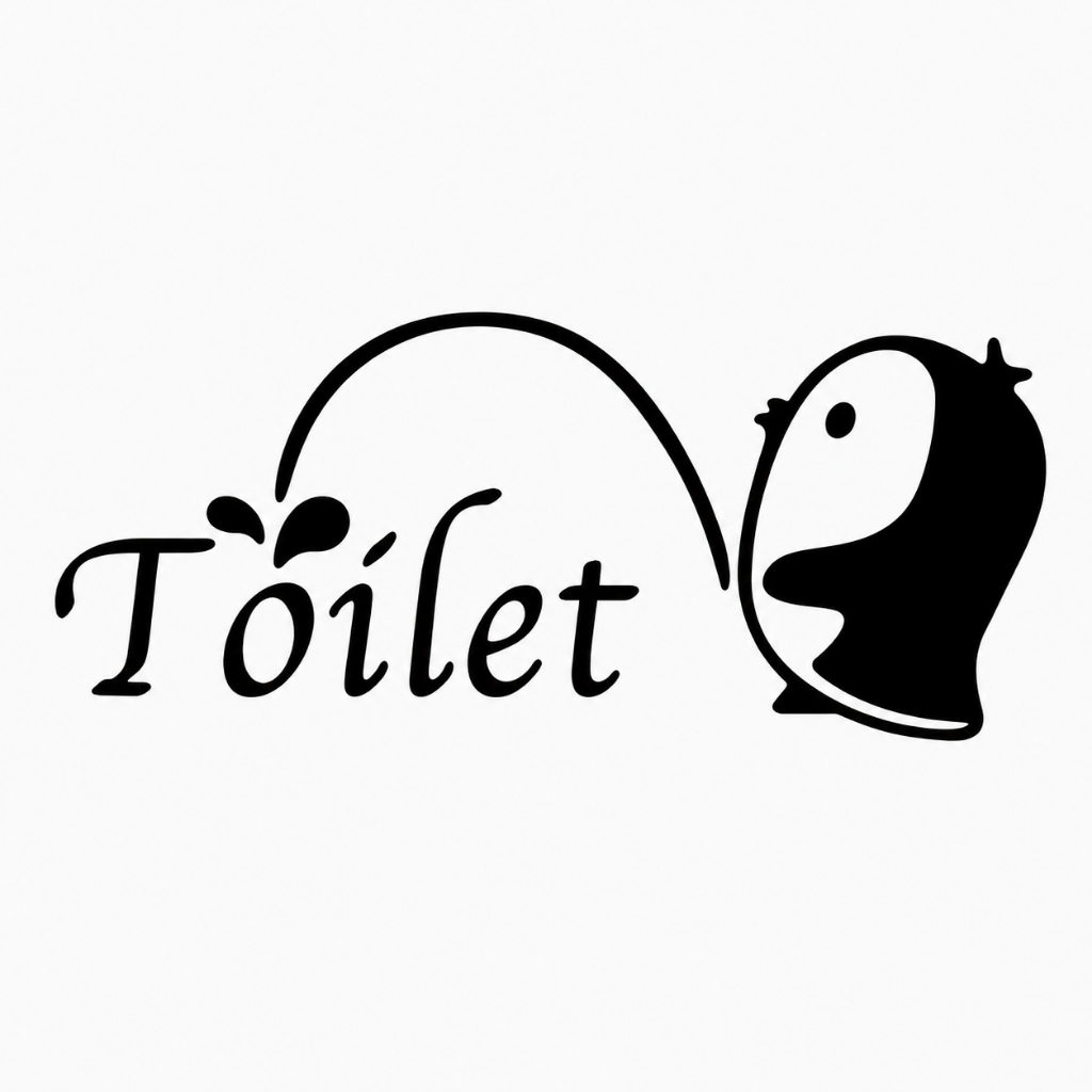 Adesivo Pinguim Fazendo Xixi Engraçado para Banheiro WC - À Prova D'água AD1052
