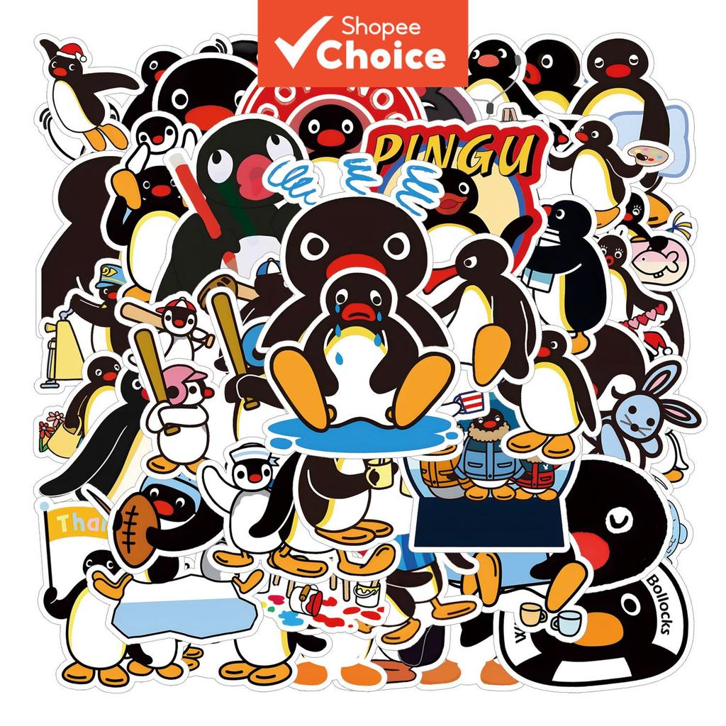 Pingu Pinguim Retro Estético Dos Desenhos Animados Adesivos 250 Pçs Adesivo À Prova Dwaterproof Água Vinil DIY Decoração