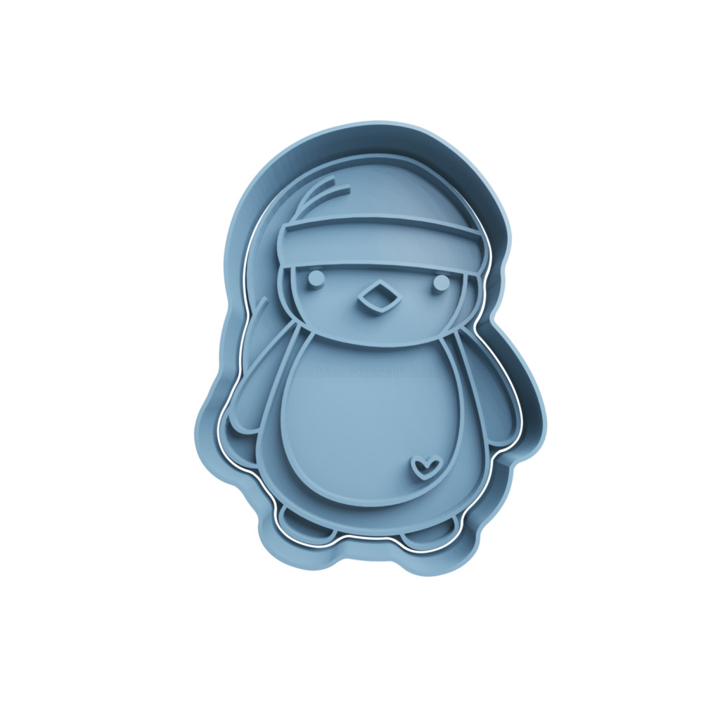Cortador De Biscoito Pinguim com Chapéu - pinguim