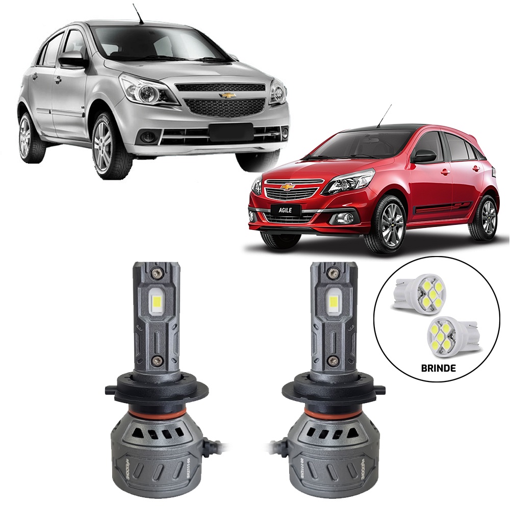 Ultraled Farol Baixo 6000k 55w 10.000lm Chevrolet Agile