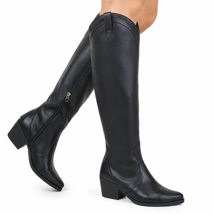 Bota Feminina Over Country Texana Cano Longo Preto Montaria 23146 ULTIMAS NUMERAÇÕES 33 40 PROMOÇÃO