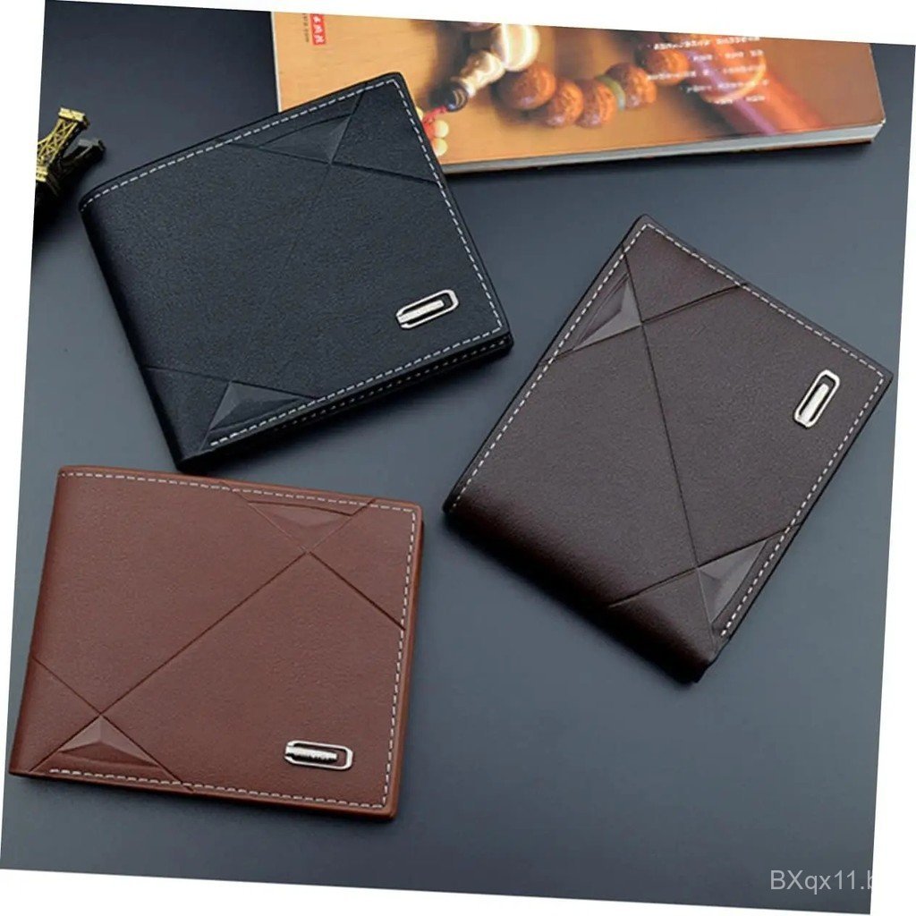 Mens Wallets Slim Mens Leather Wallet with Multiple Slots Multifunctional Mens Wallet with Coin Pocket for Storing Cards
