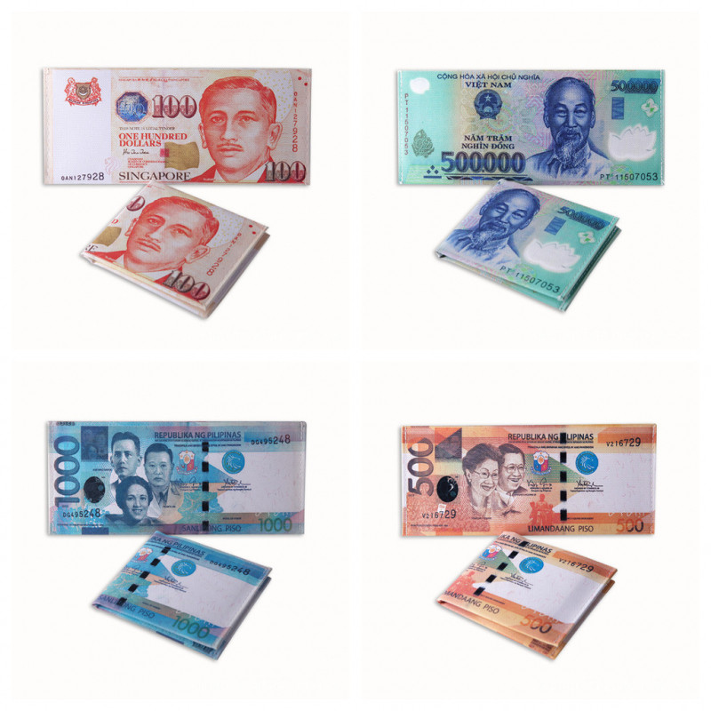 Mens Dollar Padrão Carteira Coin Purse Presente De Aniversário Multifuncional Para Ele