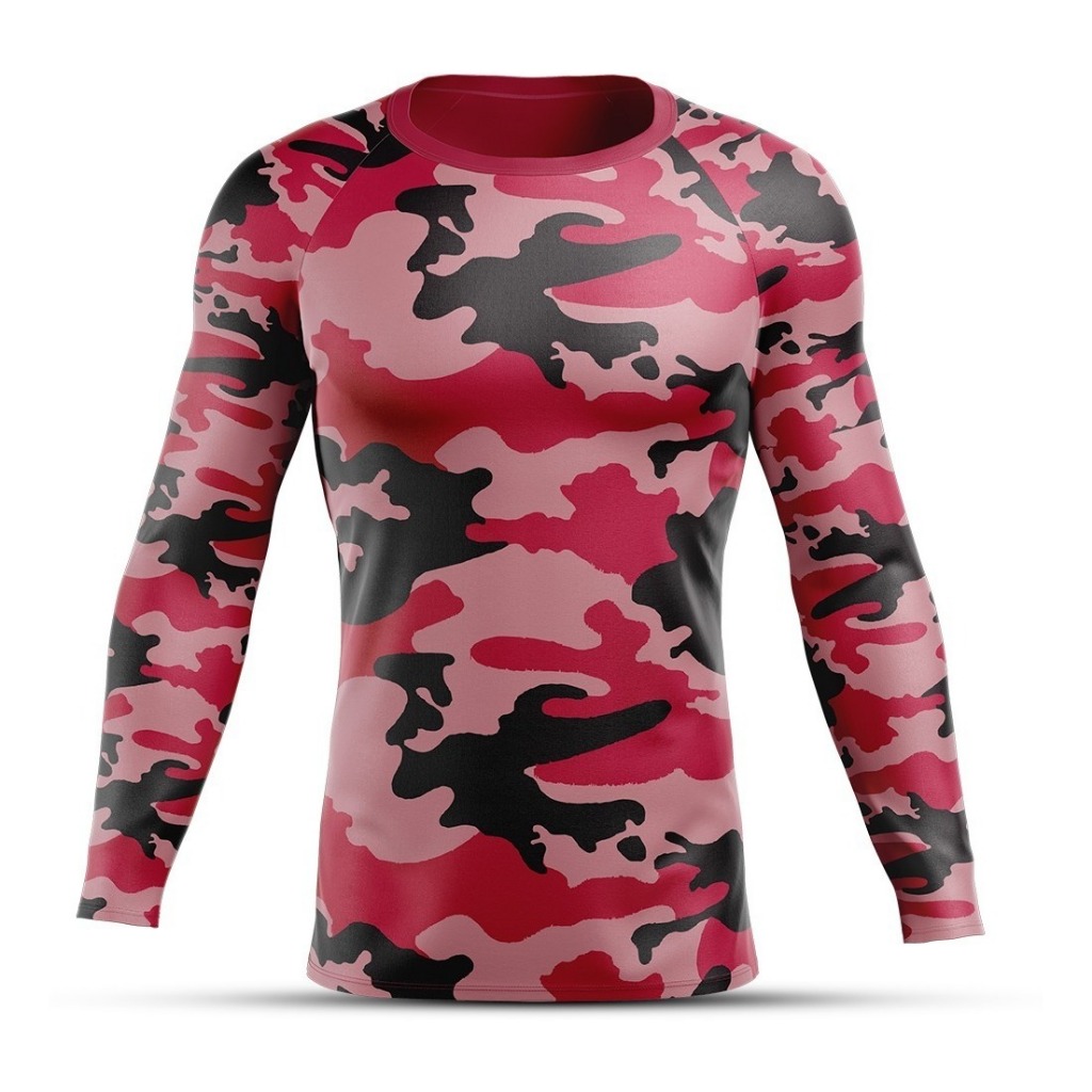 CAMISETA MANGA LONGA PESCARIA CAMUFLADO AIRSOFT PROTEÇÃO SOLAR UV SEGUNDA PELE