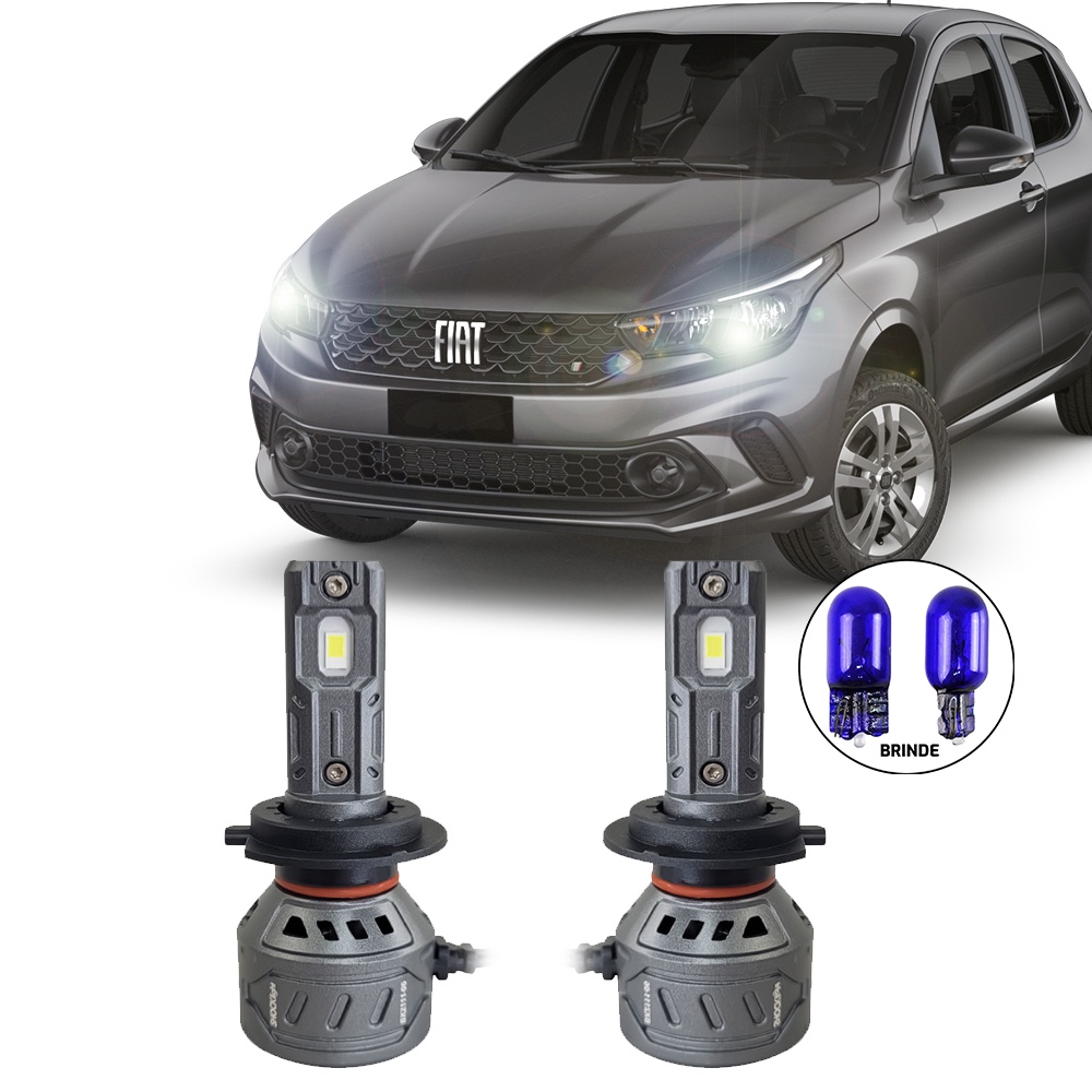 Ultraled Farol Baixo 6000k 55w 10.000lm FIAT Argos e Cronos
