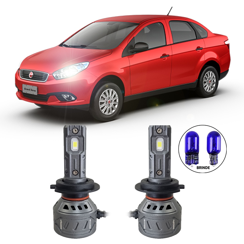 Ultraled Farol Baixo 6000k 55w 10.000lm FIAT Grand Siena