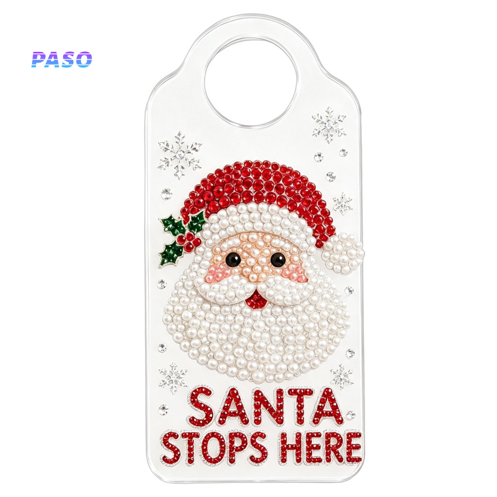 Handmade Door Sign Ornaments Diy Hanger Craft Kit Faux Pearl for Adults Beginners – Sparkling Acrylic Pendant Decorati