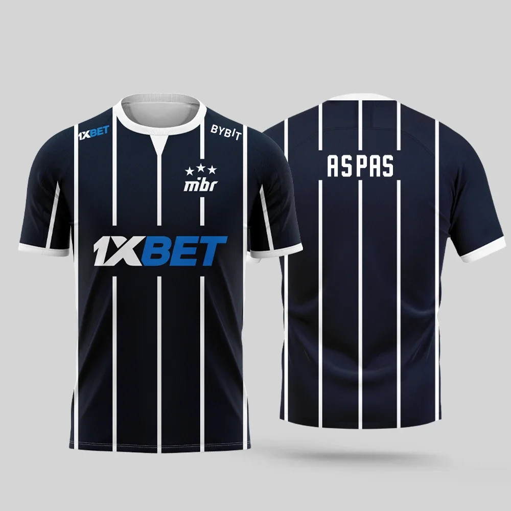 2025 Nova Equipe Competitiva Paixão : Mibr Blades Valent Gaming Jersey , Top Masculino Casual De Verão De Manga Curta