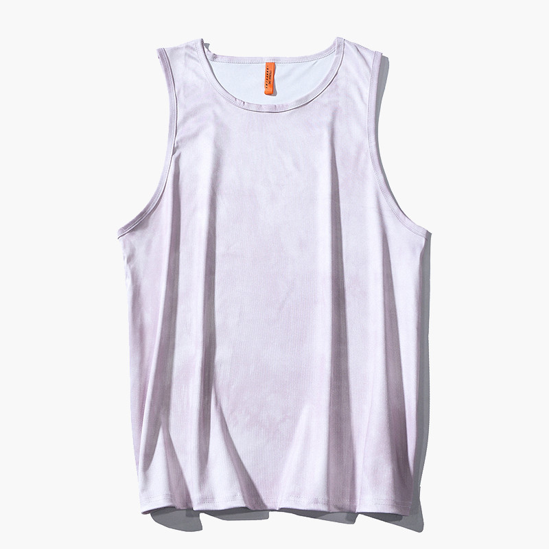 Colete de basquete masculino verão solto de secagem rápida sem mangas camisa ao ar livre jogando esportes respirável tam