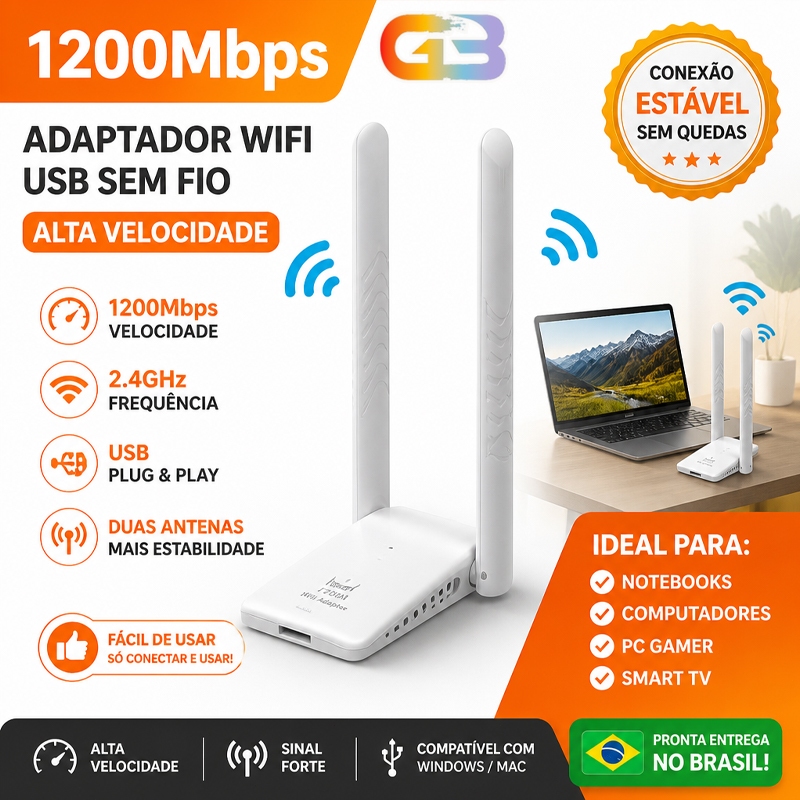 Repetidor Amplificador De Sinal Wifi Amplifier 1200mbps 2.4 GHz  Ultra Rápido sinal forte AL-UW23D