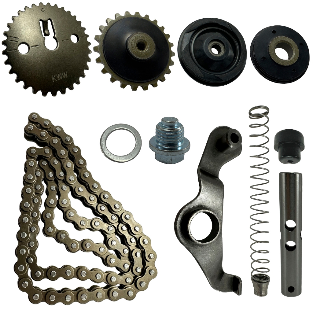 Kit Tensor Coroa + Corrente Comando Pop 110i Biz 110i 2016 2017 2018 2019 2020 2021 2022 2023 2024