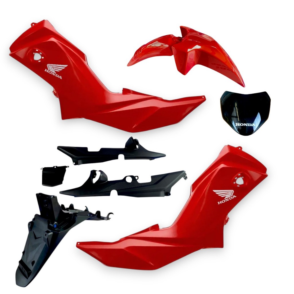 Kit Carenagem Pop 110 110i Completo 2016 a 2025 Paralama Tampa Rabeta Original Paramotos